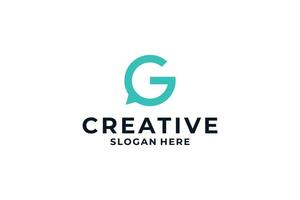 Letter G logo design with creative combination concept. vector