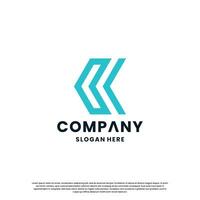 creative monogram letter C logo design for your business vector