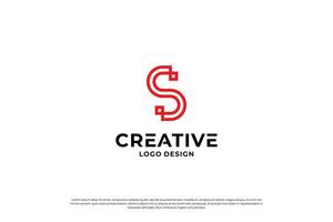 letter s logo design template. initial letters S logo vector. Creative S symbol mark. vector