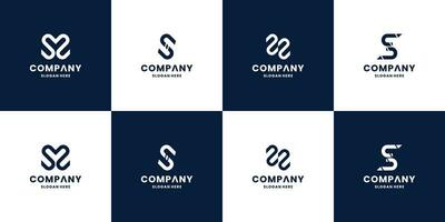 creative letter s, s s logo collections vector