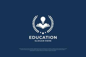 Smart education logo design idea. vector