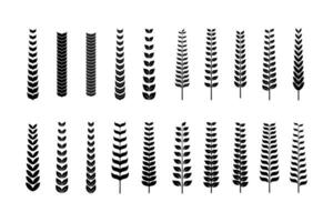 Laurel wreath icon Logo Elements Set. vector