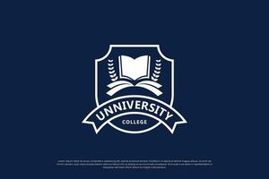 University, College, Graduate, Campus logo design inspiration. Template design emblem for school. vector