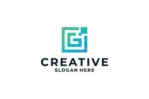 Creative letter G logo design modern concept. vector