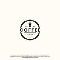 vintage coffee logo design. retro coffee shop logo. vector