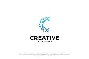 letra C logo diseño modelo. creativo inicial letras C logo diseño símbolo. vector