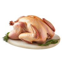 Fresh raw chicken on a transparent background. png