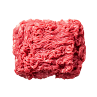 Minced meat steack butcher on a transparent background. png