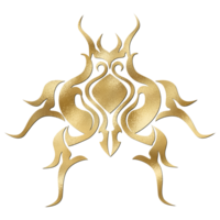 dourado tribal besouro png