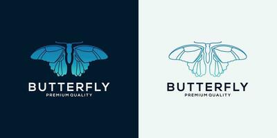 mariposa logo diseño modelo para tu negocio vector