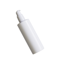 Cosmetic bottle cream or container with pump dispenser. Plastic cream tube. Cosmetic packaging mock up rendering png