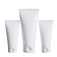 Cosmetic bottle cream or container with pump dispenser. Plastic cream tube. Cosmetic packaging mock up rendering png