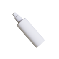 Cosmetic bottle cream or container with pump dispenser. Plastic cream tube. Cosmetic packaging mock up rendering png