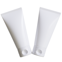 Cosmetic bottle cream or container with pump dispenser. Plastic cream tube. Cosmetic packaging mock up rendering png