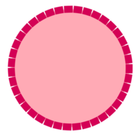 Graphic round text label circle frame png