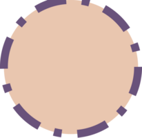 Graphic round text label circle frame png