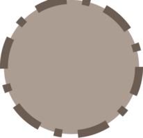 Graphic round text label circle frame png