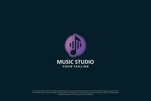 Creative and modern music logo, icon, symbol. vector