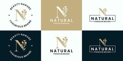 Luxury logo design collection for branding, corporate identity vector