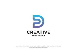 Letter D logo design vector. Initial letters D for logo brand. Creative D sign initial letter. vector