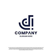 creative monogram letter D logo design for your business vector