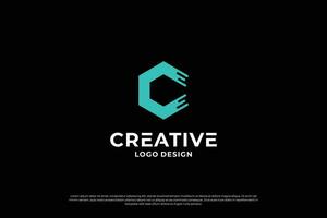 letra C logo diseño modelo. creativo inicial letras C logo diseño símbolo. vector