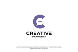 letra C logo diseño modelo. creativo inicial letras C logo diseño símbolo. vector