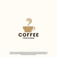 vintage coffee logo design. retro coffee shop logo. vector