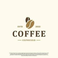 vintage coffee logo design. retro coffee shop logo. vector