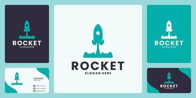 rocket logo design vector. design inspiration rocket vector