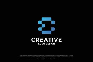 Letter C logo design template. Creative initial letters C logo design symbol. vector