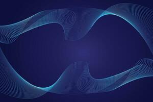 Modern abstract background with wavy or liquid concept. Gradient blue color. vector