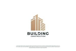 Building logo design vector. real estate business logo template. vector