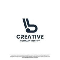 creative monogram letter B logo design inspiration vector