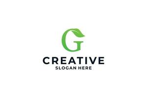 Letter G logo design with creative combination concept. vector
