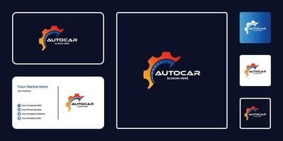 automotive logo design. modern auto car service, repair, modification logo vector