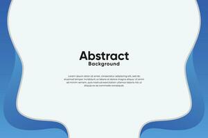 Minimal abstract background with wavy or liquid concept. Gradient blue color. vector
