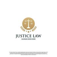 logo about justice lawyer. law logo design inspiration vector