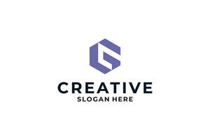 Creative letter G logo design modern concept. vector