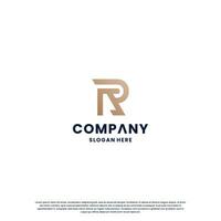 creative letter R logo design monogram for your business vector