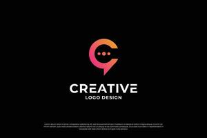 letra C logo diseño modelo. creativo inicial letras C logo diseño símbolo. vector