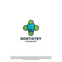 dental salud logo diseño. dentista, odontología logo modelo. vector