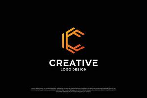 Letter C logo design template. Creative initial letters C logo design symbol. vector