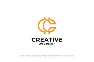 Letter C logo design template. Creative initial letters C logo design symbol. vector