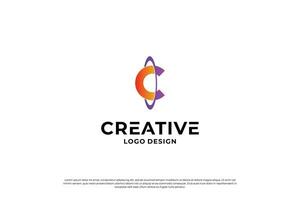 letra C logo diseño modelo. creativo inicial letras C logo diseño símbolo. vector