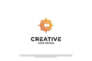 letra C logo diseño modelo. creativo inicial letras C logo diseño símbolo. vector