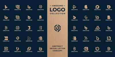 collection of initial letter B logo design template. vector