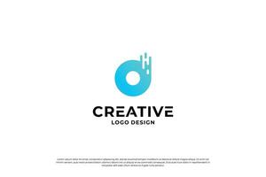 Letter D logo design vector. Initial letters D for logo brand. Creative D sign initial letter. vector