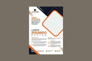 Brochure design, cover modern layout, annual report, poster, flyer in A4 vector