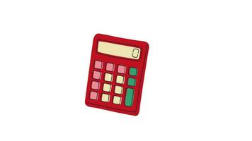 Calculator Isometric Animated Icon Video Motion Graphic Animation.